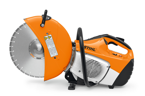 STIHL TS 440 Benzin-Trennschleifer mit 350-mm-Trennscheibe in Orange und Weiß