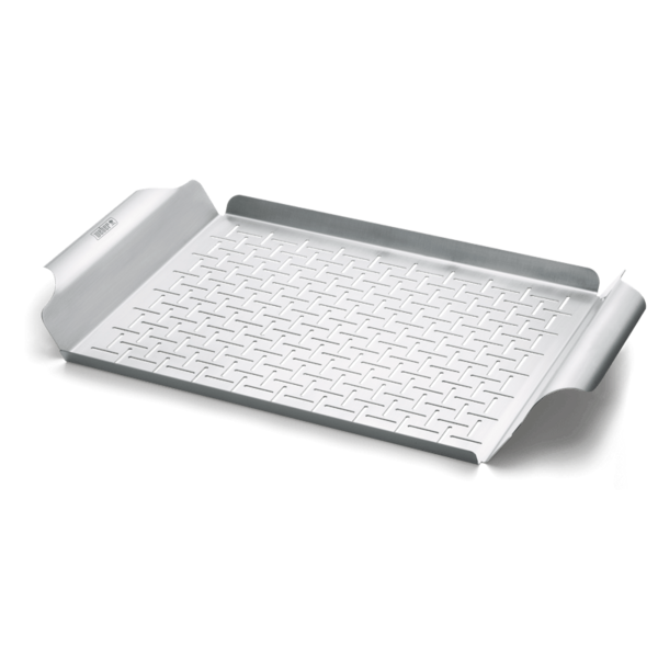 Weber Style Grillpfanne aus Metall mit feinmaschigem Gitter für BBQ