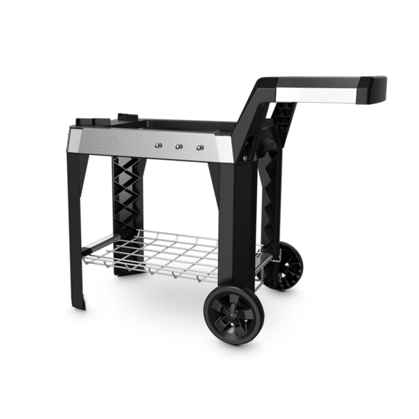Weber Rollwagen Pulse 1000 und 2000 mit Besteckhalter und Seitentisch