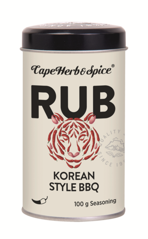Cape Herb & Spice Korean BBQ Rub Gewürzdose mit Tigerdesign