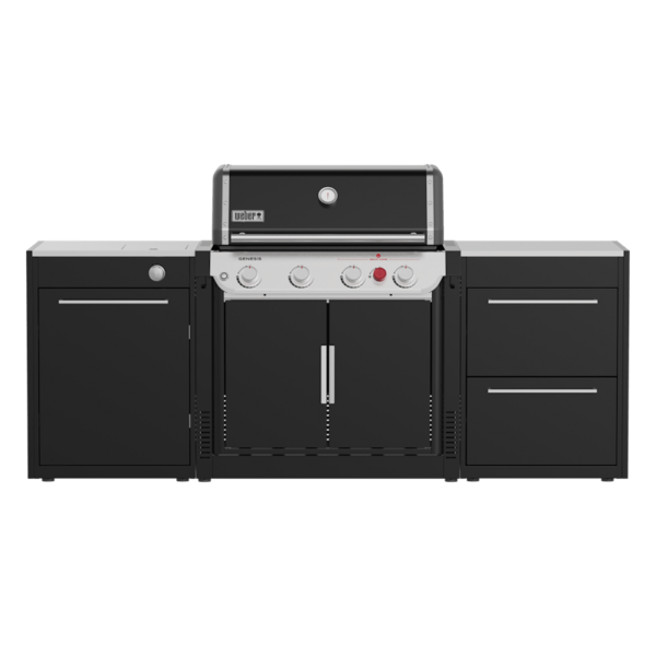 Weber BBQ Kitchen Gas 231 Set für Genesis mit Gasgrill und Seitenteilen