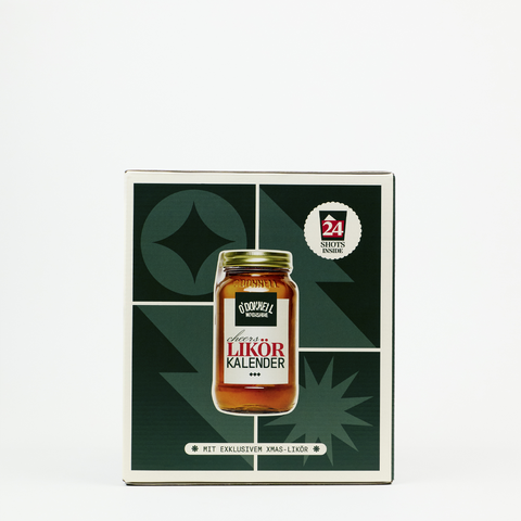 O'Donnell Micro Shot Adventskalender 2026 mit 24 Likörshots und Weihnachtsmotiv
