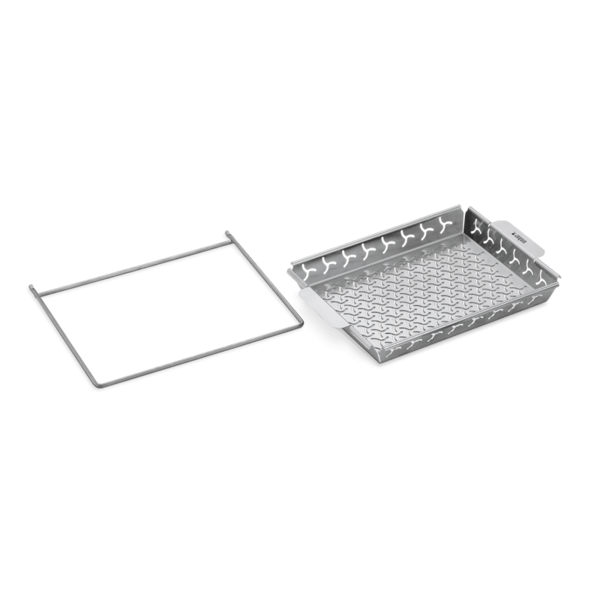 Weber Elevations-Grillkorb-Set aus Edelstahl für effizientes Grillen