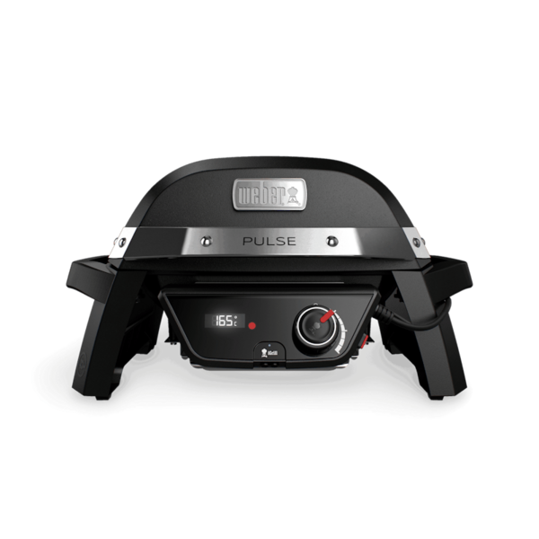 Weber PULSE 1000 Elektrogrill in Schwarz mit digitaler Temperaturanzeige