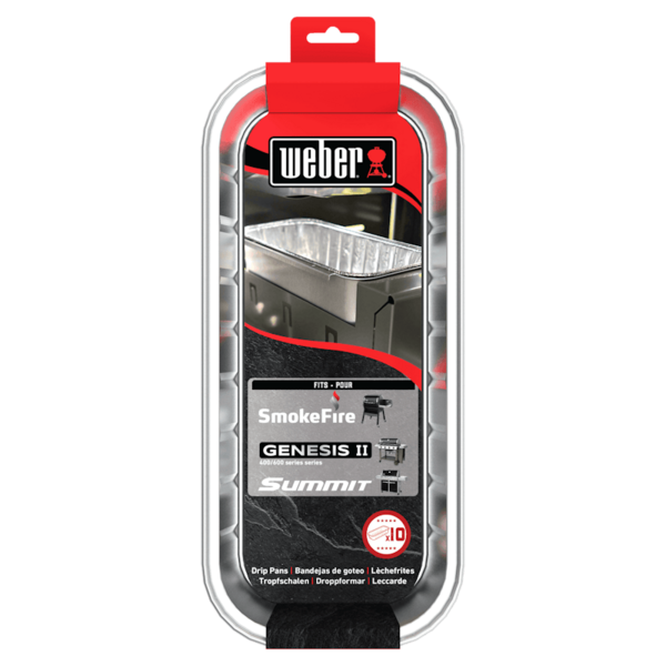 Verpackung von Weber Alu-Tropfschalen für SmokeFire und Summit Grills