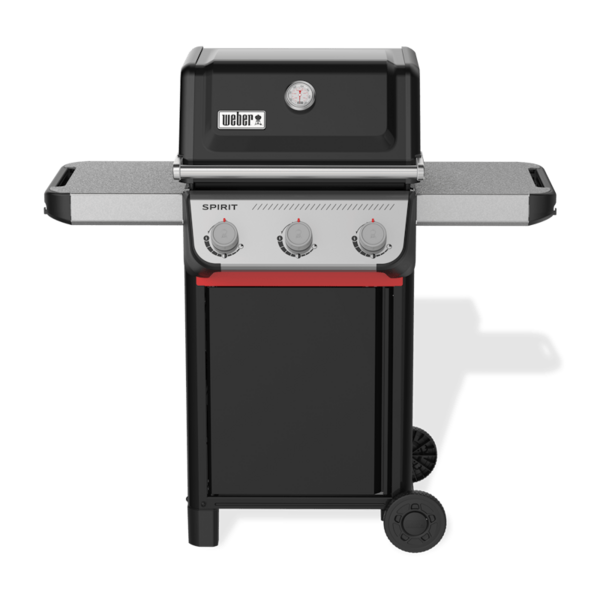 Weber SPIRIT E-310 Gasgrill in Schwarz mit drei Brennern und Seitentischen