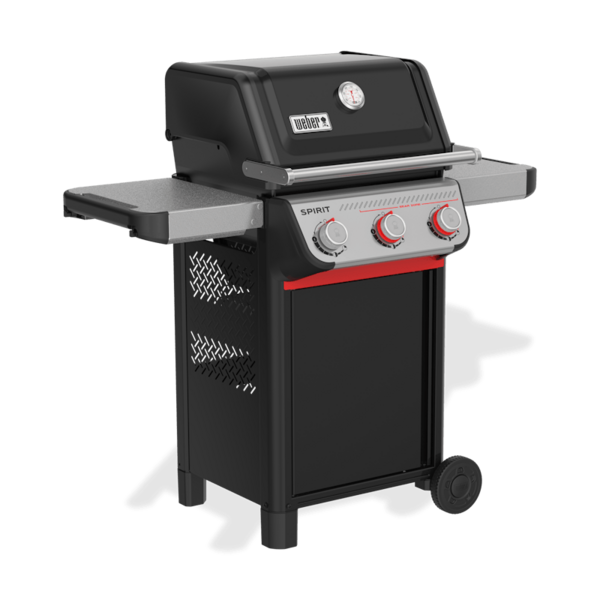 Weber SPIRIT E-325 GBS Gasgrill in Schwarz mit klappbaren Seitentischen und eingebautem Thermometer