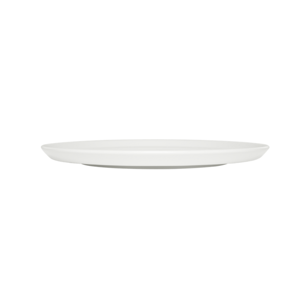 Weißer Porzellan-Speiseteller von Weber, 27.5 cm Durchmesser