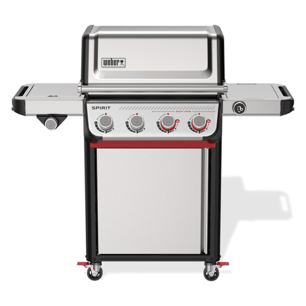 Weber SPIRIT SP-435 GBS Gasgrill in Edelstahl mit vier Brennern und Seitenbrenner
