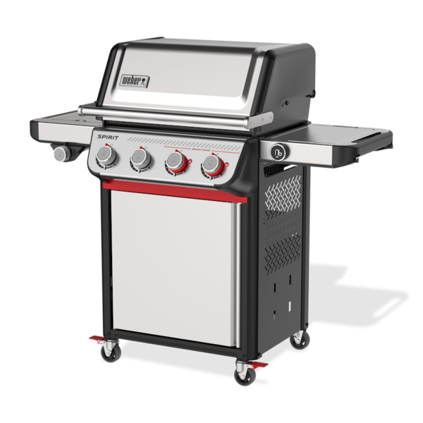 Weber SPIRIT SP-435 GBS Gasgrill in Edelstahl mit vier Brennern und Seitenbrenner