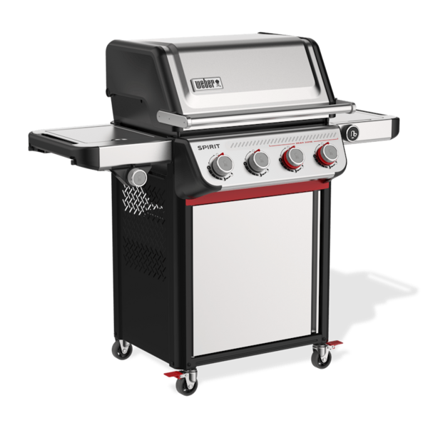 Weber SPIRIT SP-435 GBS Gasgrill in Edelstahl mit vier Brennern und Seitenbrenner