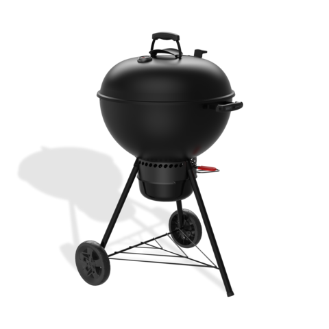 Weber Master-Touch GBS C-5755 STEALTH Holzkohlegrill in Schwarz mit Deckelthermometer und GBS-Grillrost