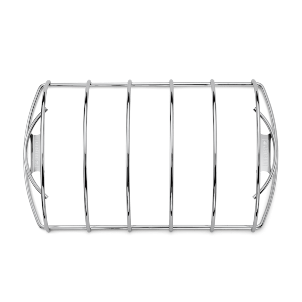 Weber Spare-Rib-Halter aus Metall für effizientes gleichmäßiges Grillen