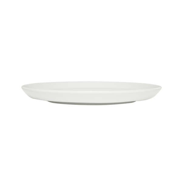 Weißer Porzellan-Dessertteller von Weber, Durchmesser 20.5 cm, aus Hartporzellan gefertigt