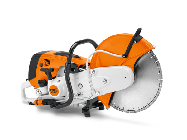 Stihl TS 800 Benzin-Trennschleifer auf weißem Hintergrund