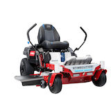 Toro eMR4275T eTimeCutter Akku-Rasenmäher mit rotem Rahmen und herausnehmbaren Akkus