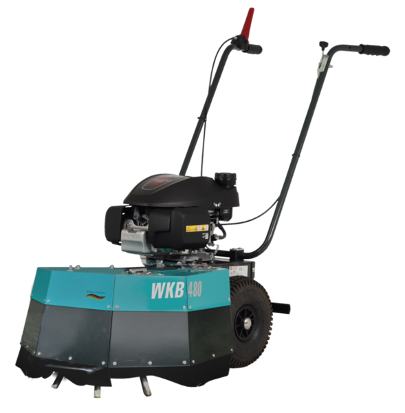 Remarc Wildkrautbürste WKB 480 mit Honda-Motor und hochklappbarem Spritzschutz für Bordsteinkanten
