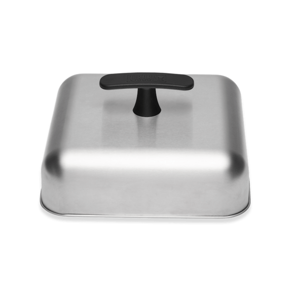 Weber Haube aus Edelstahl mit T-Griff für effizientes Grillen