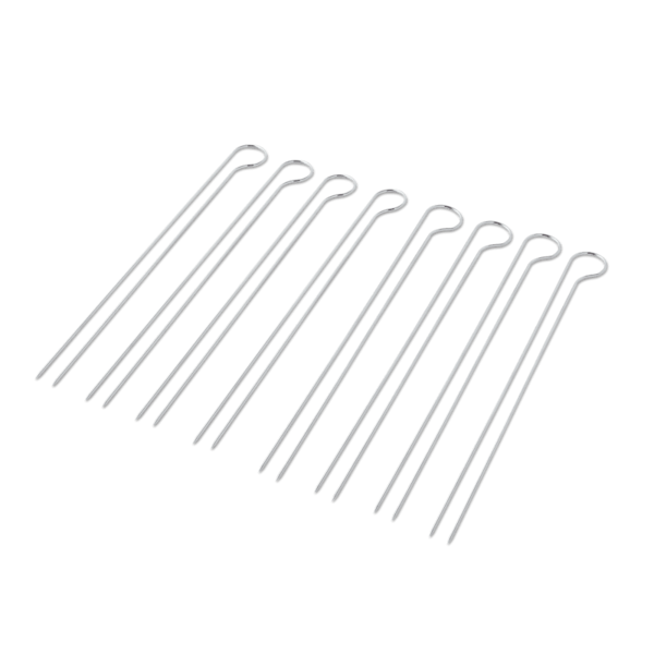 Set von 8 Weber Doppelspießen auf grünem Hintergrund