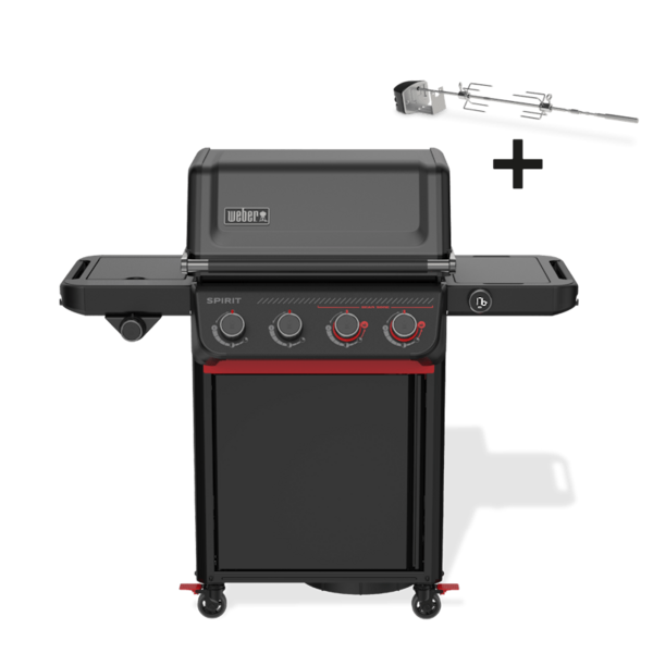 Weber SPIRIT EP-435R Gasgrill Stealth Edition mit Drehspieß