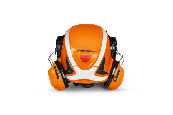 Stihl Helmset ADVANCE X-Climb Nylon in Orange mit Gehörschutz und Magnetverschluss