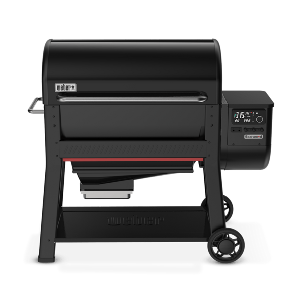 Weber SEARWOOD XL Holzpelletgrill in Schwarz mit digitalem Bedienfeld