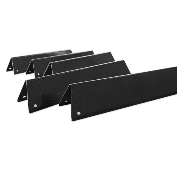 Set von fünf schwarzen porzellanemaillierten Weber Flavorizer Bars für Spirit 300-Serie