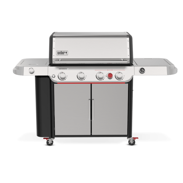 Weber GENESIS SP-435W GBS Gasgrill in Edelstahl mit vier Brennern und Seitenbrenner