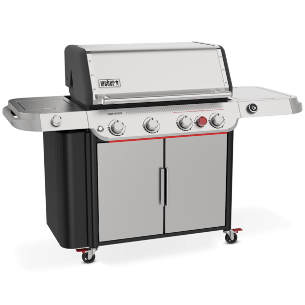 Weber GENESIS SP-435W GBS Gasgrill in Edelstahl mit vier Brennern und Seitenbrenner
