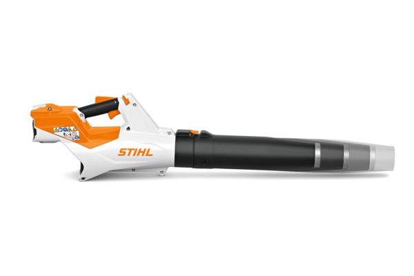 STIHL BGA 60 Akku-Laubbläser in Weiß und Orange mit Akku AK 30