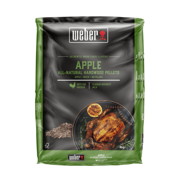 Weber SmokeFire Apfelholz Holzpellets 8 kg Verpackung