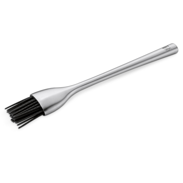 Weber Style Grillpinsel mit langem Edelstahlstiel und schwarzer Silikonbürste