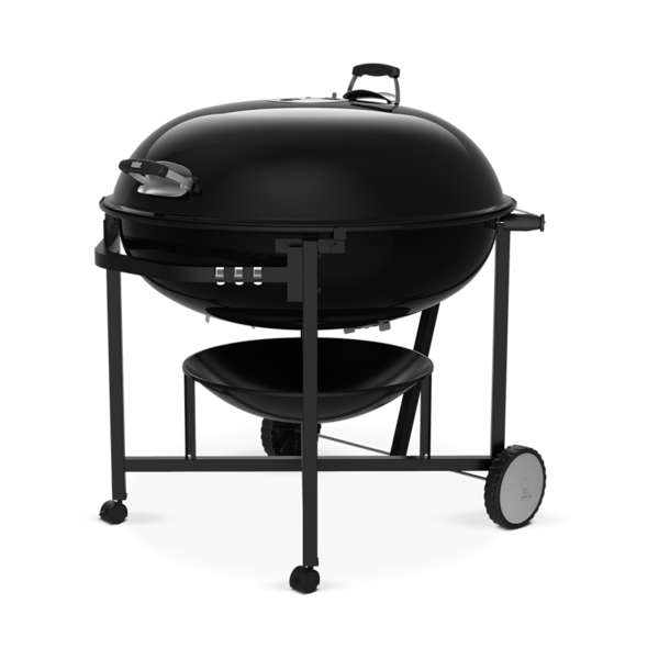 Weber Ranch Kettle Holzkohlegrill mit porzellanemailliertem Deckel und Edelstahl-Grillrost
