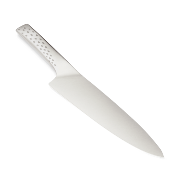 Weber Deluxe-Fleischmesser mit ergonomischem Griff und scharfer Edelstahlklinge auf grünem Hintergrund