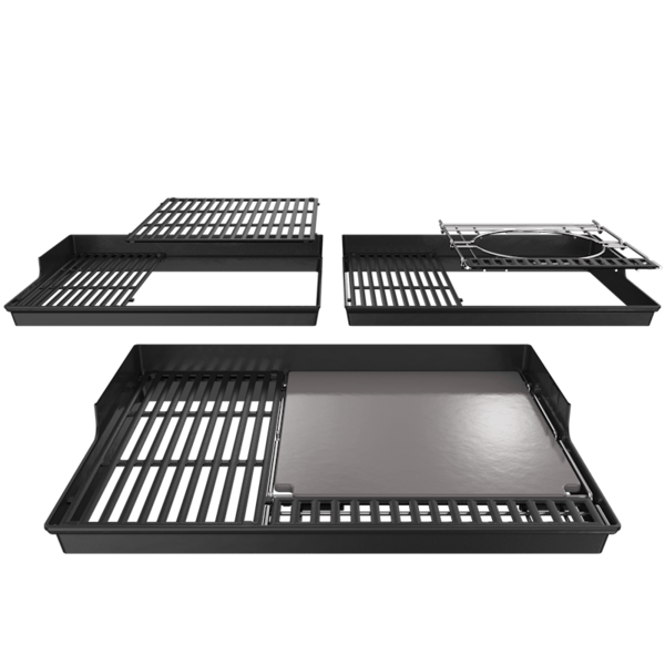 Weber CRAFTED BBQ System mit glasiertem Grillstein und verschiedenen Grillrosten