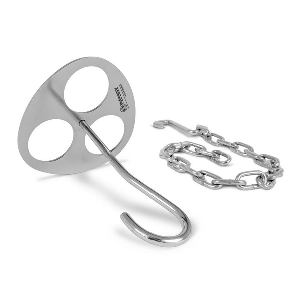 Petromax Dreibein-Ring mit Kette und Haken auf weißem Hintergrund