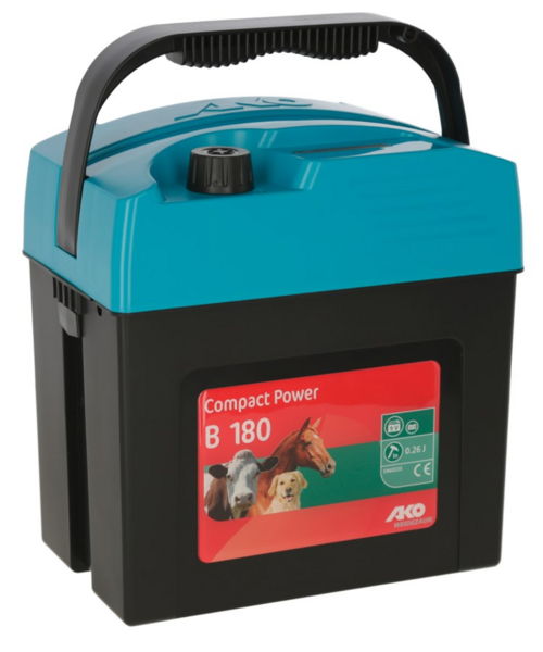 AKO Compact Power B180 Weidezaungerät mit mehrfarbiger LED-Anzeige und Tiergrafiken