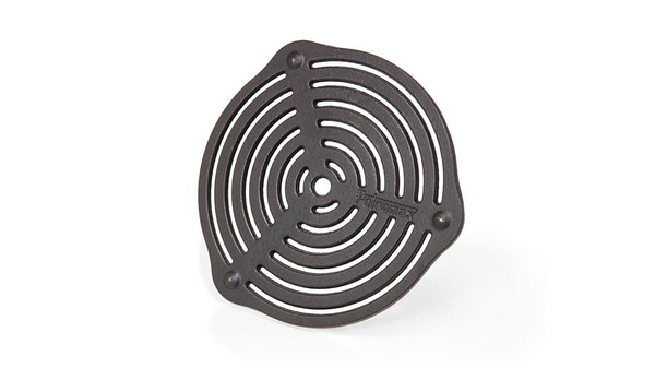Petromax Gussrost-Einsatz aus Gusseisen mit kreisförmigem Design und seasoned finish