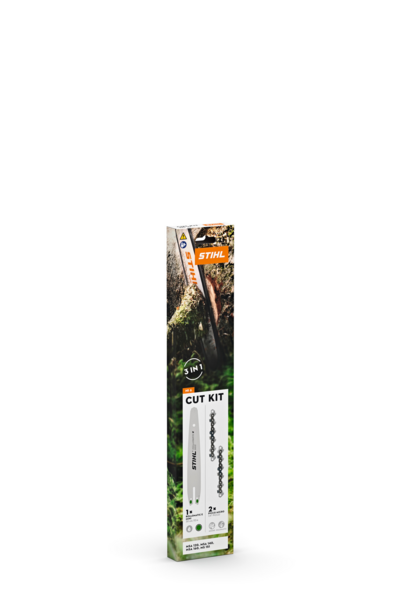 STIHL Cut Kit 6 Verpackung mit Führungsschiene und Sägeketten für Motorsägen