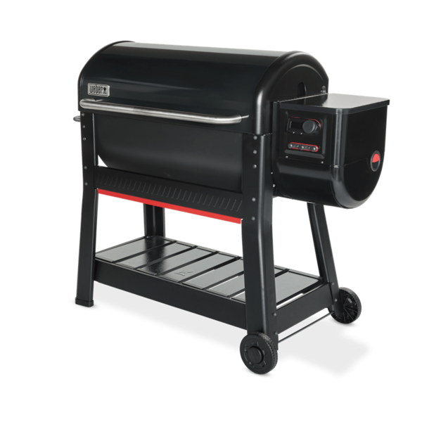 Weber Smoque XL Pelletsmoker mit robustem Ablageboden auf Rädern
