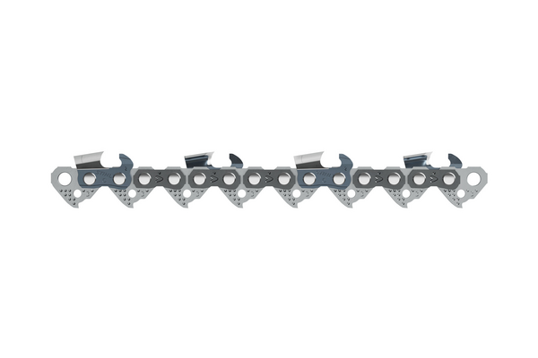 Nahaufnahme einer STIHL Kette 23 RS Pro Rapid Super 35 cm mit Vollmeißelzähnen