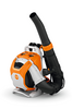 STIHL BRA 600 rückentragbares Blasgerät in Orange und Weiß mit ergonomischem Tragsystem