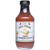 Flasche Old Texas BBQ Sauce mit Logo und texanischer Landkarte