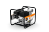 STIHL WP 600 Wasserpumpe auf weißem Hintergrund mit sichtbaren Komponenten und Firmenlogo