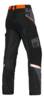 STIHL Bundhose ADVANCE X-Light in Schwarz mit orangefarbenen Details und reflektierenden Streifen
