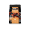 Verpackung von Weber Räucherchips Poultry 700g mit gegrilltem Hühnchen
