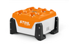 STIHL AL 301-4 Mehrfachladegerät in Orange und Weiß mit Logo