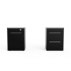 Zwei schwarze Weber BBQ Kitchen Gas 231 Module für Genesis Gasgrills