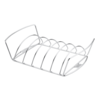 Weber Spare Rib Halter und Bratenkorb aus Metall für effizientes Grillen