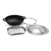Weber Crafted Gourmet BBQ System mit Gusseisen-Wok, Dünsteinsatz und Deckel